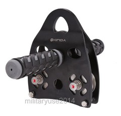 Zip Line Cable Trolley Outdoor Military Kids Fun Rock Climbing Dual Pulley 45KN