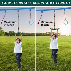 Swing Spins Set 360° Handle Twist-Spin Flips Toy – Slackline Attachments Acti…