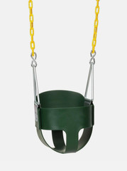 Eastern Jungle Gym Green Full Bucket Toddler Baby Swing Yellow Chains New