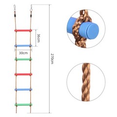 Climbing Rope Ladder Playground Obstacles Balance Playset Funny Exercise
