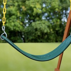 Deluxe Swing Belt w/ Ylw Chain Grn Seat Play Set Accessory Gorilla Playset Pair