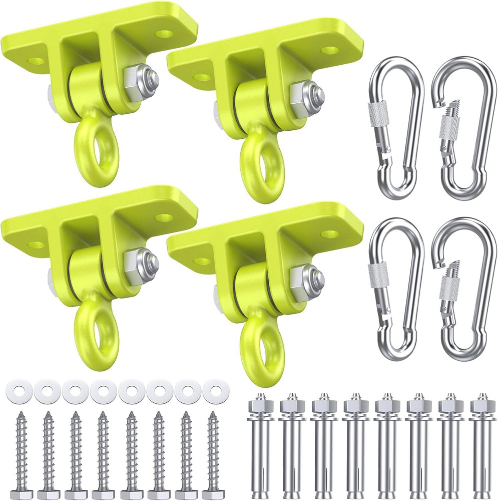 Heavy Duty Swing Hangers – 5000 Lbs Capacity, Swing Set Brackets Silent Rotation