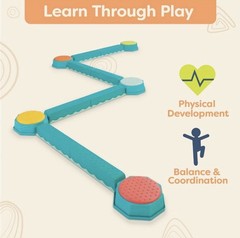 B. toys Balance & Build Set Kids Balance Beams Obstacle Course Age 3-7