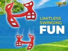 SWING SET STUFF GLIDER WITH ROPE RED playground seat accessory outdoor 0035