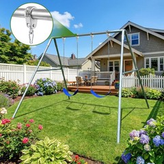 2 Pcs 2-3/8″ Heavy Duty Swing Hangers Set Steel Pipe Hanger Cast Aluminum a F…