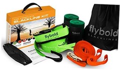 Slackline Kit for Kids and Adults – 57 ft Balance Rope with COMPLETE KIT