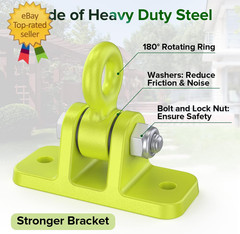 Swing Hangers for Wooden Sets Pack of 2 Heavy Duty Swingset Hardware with Lockin