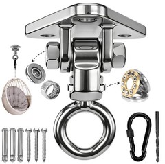Heavy Duty Swing Hangers Kit w/Snap Hooks for Indoor/Outdoor Ceiling Mounts