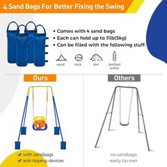 Columpios para niños niñas tobogan parques de jardin con accesorios necesarias