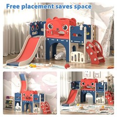 Toddler Climber Slide Playset OutdoorIndoor Freestanding Slide Playroom for Kids