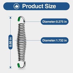 Heavy Duty Porch Swing Springs – 1400 LBS, 304 Stainless Steel,for Hammock, S