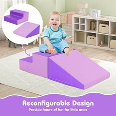 Step and Slide Climber for Infants and Toddlers Baby Soft Foam Structure Blocks