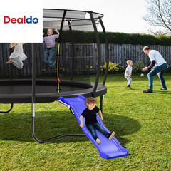 Plastic Trampoline Slide for 8-16FT, Heavy Duty Outdoor Slide for Trampoline, Sa