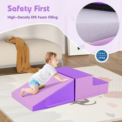 Step and Slide Climber for Infants & Toddlers Baby Soft Foam Structure Blocks