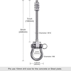 Heavy Duty Swing Hangers with Bearings – Set of 4 Stainless Steel 304 Hardware f