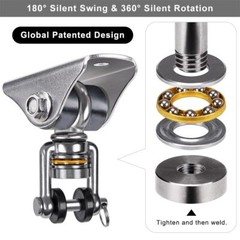 Anti-Squeaking Swing Hanger Stainless Steel Swing Hook Bearing Inside Free Sw…