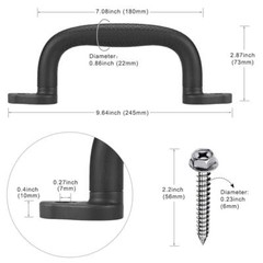 2 Pack Playground Safety Handles, Non-slip Plastic Kids Playground Grab Handles