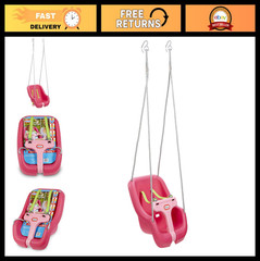 2-in-1 Snug ‘n Secure Swing – Magenta Baby Swing for Indoor/Outdoor Fun
