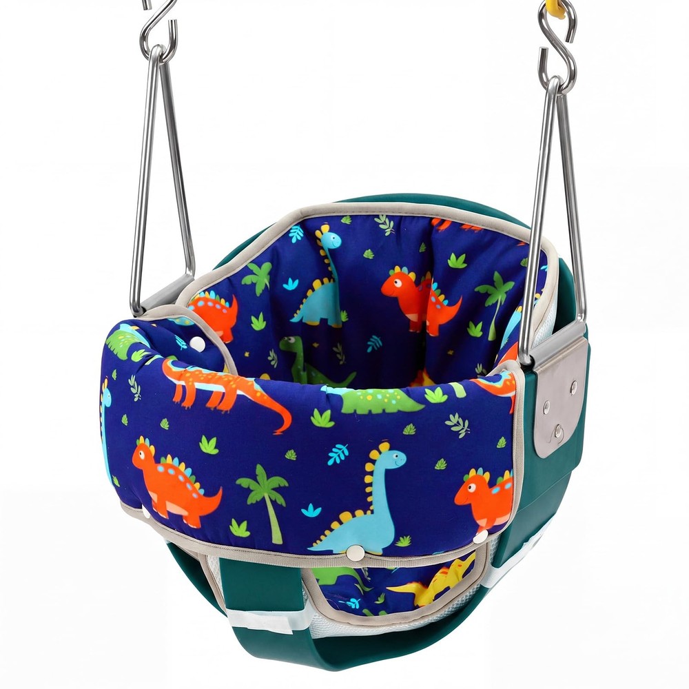 3 Pcs Swing Cushion Baby Swings Outdoor Seat Insert Pad with Full Bucket Seat…