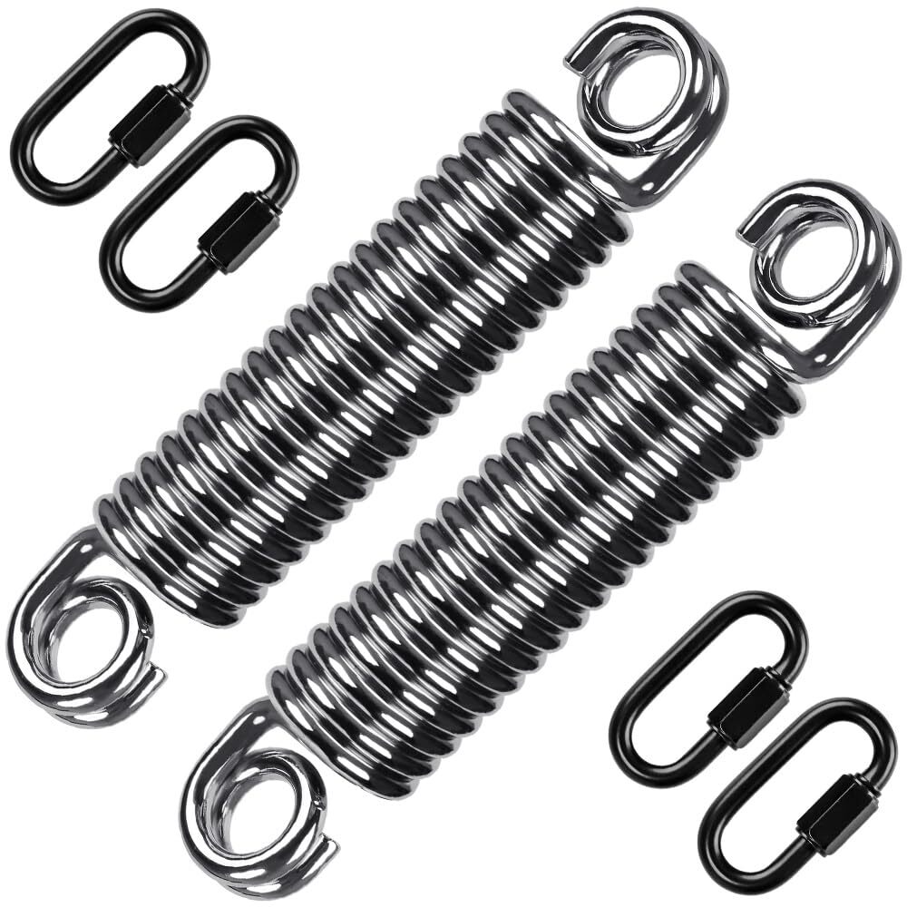 SELEWARE Swing Springs Heavy Duty Up to 500 lbs 2 Pack with Locking Carabiners