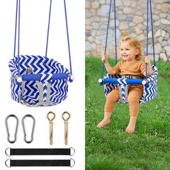 Comfy Toddler Swing Seat, Heavy-Duty Canvas Hanging Tree Baby Swings