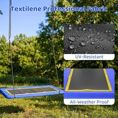 60” Rectangle Platform Tree Swing Kids & Adults Giant Flying Swing