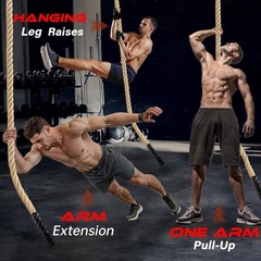 Climbing Rope Gym Workout – 10FT 15FT 20FT 25FT 30FT 35FT Heavy Duty Jute Thi…
