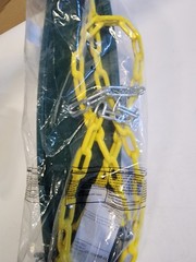 Gorilla Playsets 04-0039-G/Y Extreme-Duty Swing Belt with Green/Yellow Chain