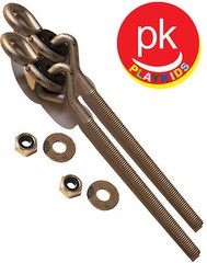 Swing Set Hanger – Zinc Plated 3/8″ (1 Pair) (6″ Long)