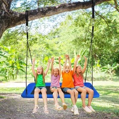 Goplus 700lbs Giant 60″ Platform Tree Swing Outdoor w/ 2 Hanging Strap Blue
