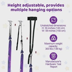 Sensory Swing for Kids Indoor and Outdoor Therapy Cuddle Swing Space Purple