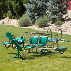Lifetime Kids’s Ace Flyer Metal Teeter Totter, Green and Brown (90135)