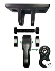 2 Pack ABUSA Heavy Duty Black Swing Hangers Screws Bolts & Disconnects Included