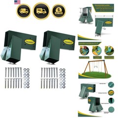 Easy 1-2-3 A-Frame 2 Brackets Swing Set Brackets with All Mounting Hardware, …