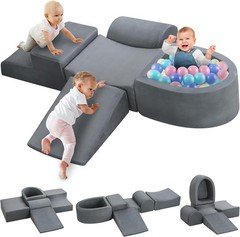 5 Pcs Toddler Soft Play Foam Climbing Blocks Climbing Toys Ball Pit for Toddlers