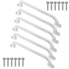17 Inch White Playground Handles Indoor Kids Monkey Bar Ladders 6Pcs