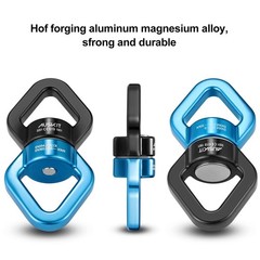 , Black Blue Swing Swivel, 30 KN Safest Rotational Device Hanging Accessory