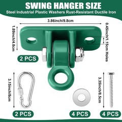 MorningRo Heavy Duty A Frame Swing Set Bracket Kit Include 2 Brackets & 2 Swi…