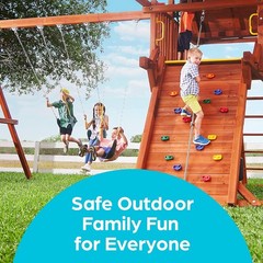 2 Pack Heavy Duty Swing Set Hangers with Locking Hooks for Indoor/Outdoor Use