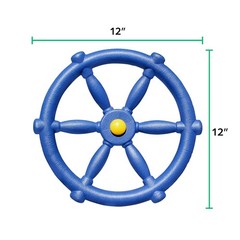 Pirate Ship Wheel Toy For Kids Outdoor Playhouse Easy To Install 12 Inch Diam…