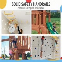17.3 Inch Safety Playground Handles Metal Indoor Outdoor Climbing Monkey Bars…