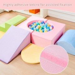 Climbing Toys for Toddlers Indoor,7-Piece Foam Toddler Climbing Blocks Set, C…