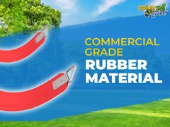 SWING SET STUFF COMMERCIAL RUBBER BELT SEAT RED playground fort park kids 0124