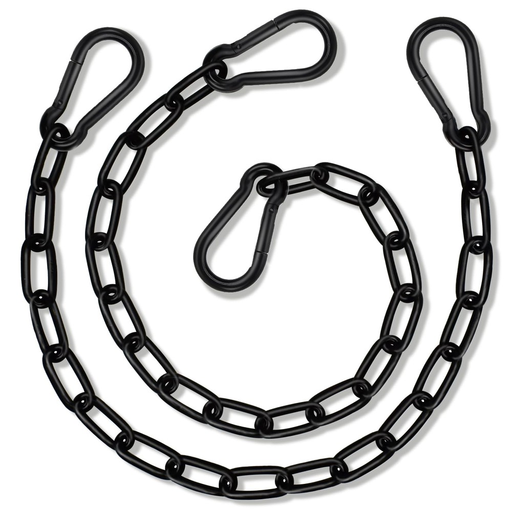 2 Pack Hanging Swing Chain with 4 Carabiners 25in, 660LB Capacity Heavy Duty …