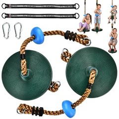 Connectable Tree 2 Pack Connectable Swing (2 Green Large + 2 Blue Small Disc)