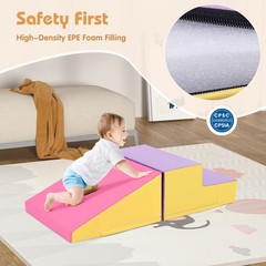 Step and Slide Climber for Infants and Toddlers Baby Soft Foam Structure Blocks