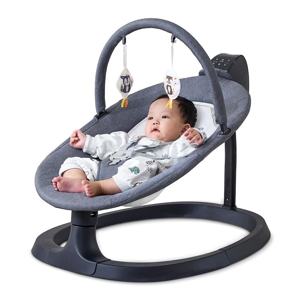 VaVaSoo 2-in-1 Baby Swing/Toddler Chair, 66lb, 3 Motions, 8 Sounds, Remote