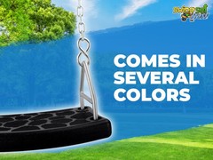 SWING SET STUFF INC. FLAT SEAT WITH 5.5 FT. UNCOATED CHAIN (BLACK) wooden 0309