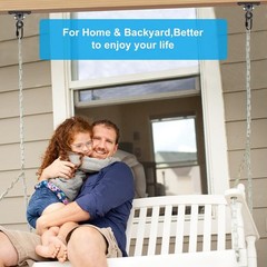 Heavy Duty Swing Hangers, Porch Swing Hanging Kit, One-Piece Design Base Swin…