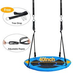 40″ Saucer Tree Swing Outdoor Flying Saucer Rope Swing Platform Swing for Kids
